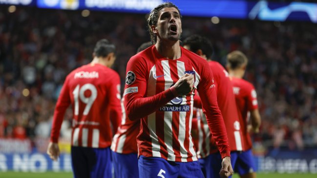 Atlético de Madrid sacó mínima ventaja en la Liga de Campeones ante Borussia Dortmund