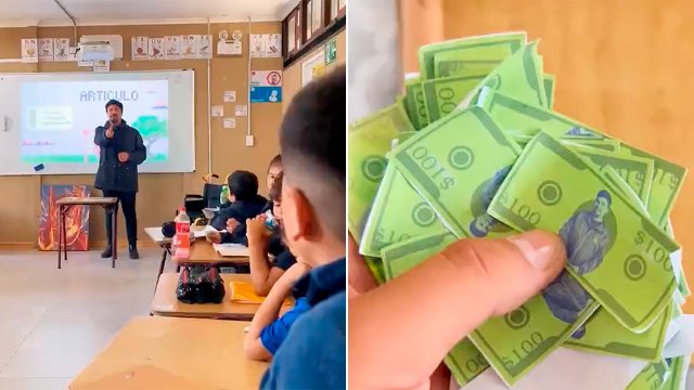 Video Profesor Hace Subastas Y Regala Dinero Para Motivar A Sus Alumnos En Clases 7133