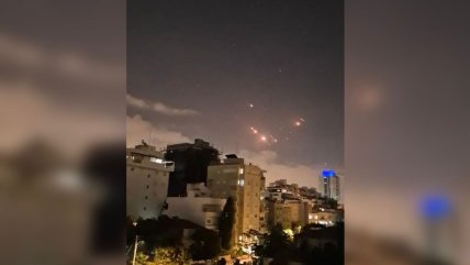  Registro muestra la llegada del ataque iraní a territorio israelí  
