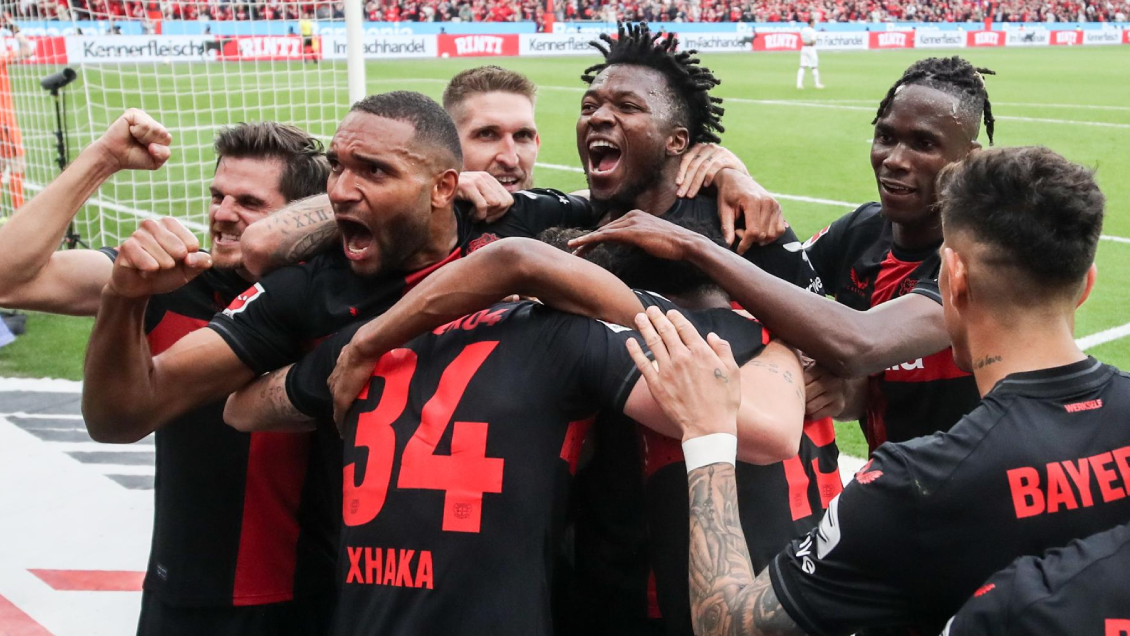 Leverkusen selló su primer título de Bundesliga con goleada a Werder Bremen