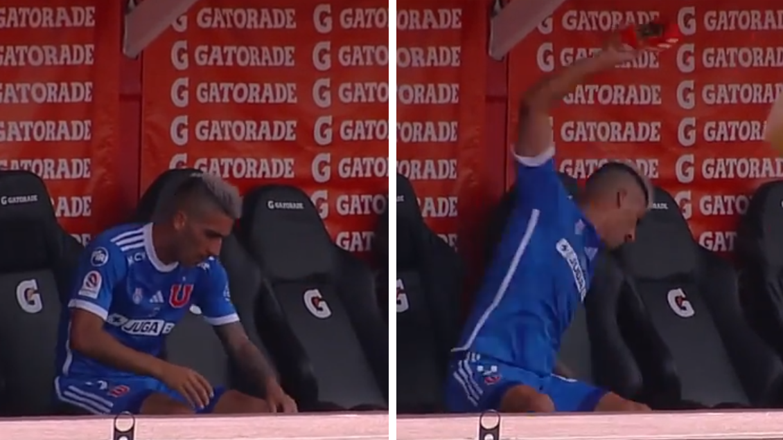 [VIDEO] El ataque de ira de Leandro Fernández tras ser sustituido en el empate de la U