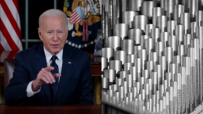   Biden anunció que triplicará los aranceles al acero chino 