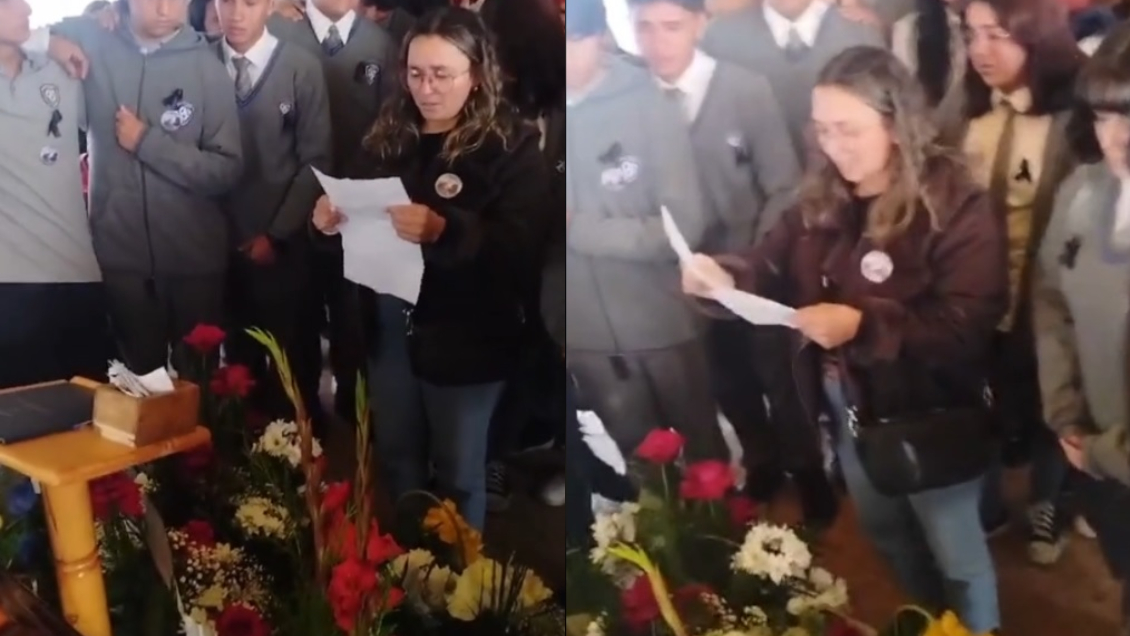La emotiva despedida de escolar asesinado en Lota: Compañeros pasaron lista