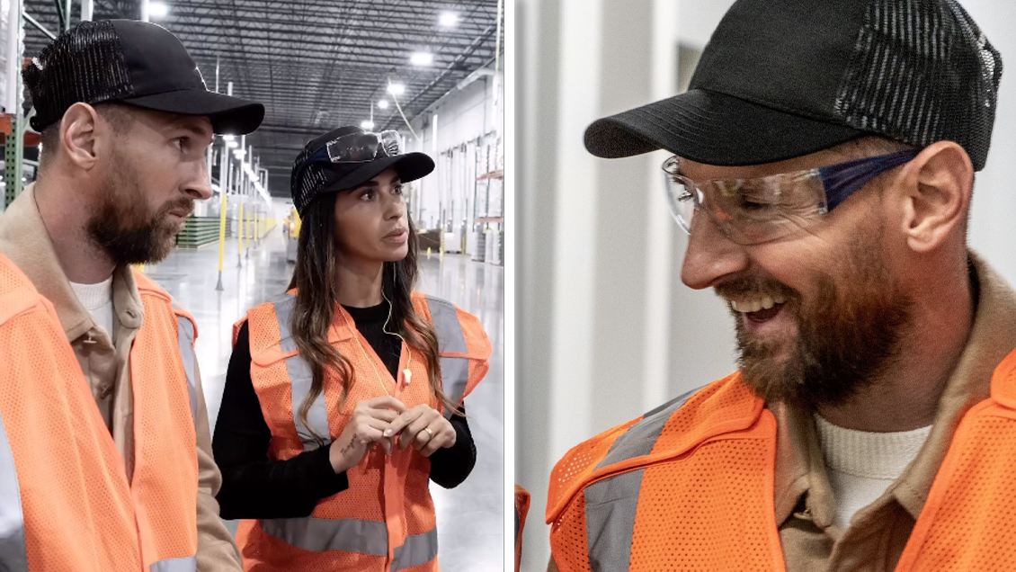 Messi vistió de operario en el Día del Trabajador y anunció su próximo proyecto