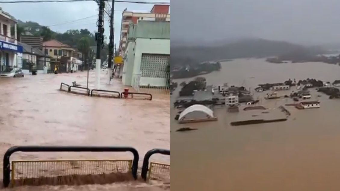 Al menos 10 muertos y 21 desaparecidos por las lluvias en el sur de Brasil