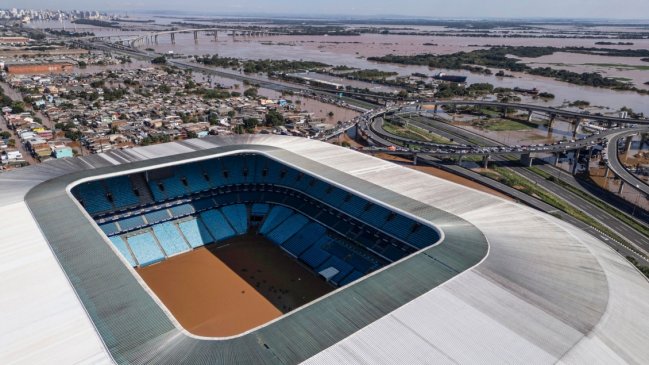 [Video] Así luce el Arena Gremio luego del temporal en Porto Alegre