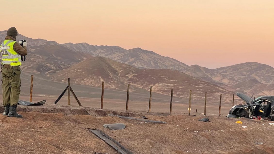 SIAT Antofagasta investiga fatal accidente en Ruta B-400