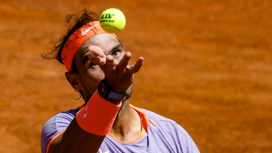 Rafael Nadal debutó con un esforzado triunfo en el Masters 1.000 de Roma