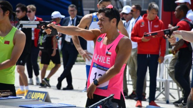   Esteban Bustos avanzó a su tercera semifinal seguida en la Copa del Mundo de pentatlón 