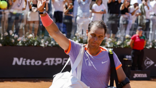   Rafael Nadal dijo adiós al Masters de Roma con dura caída en segunda ronda 