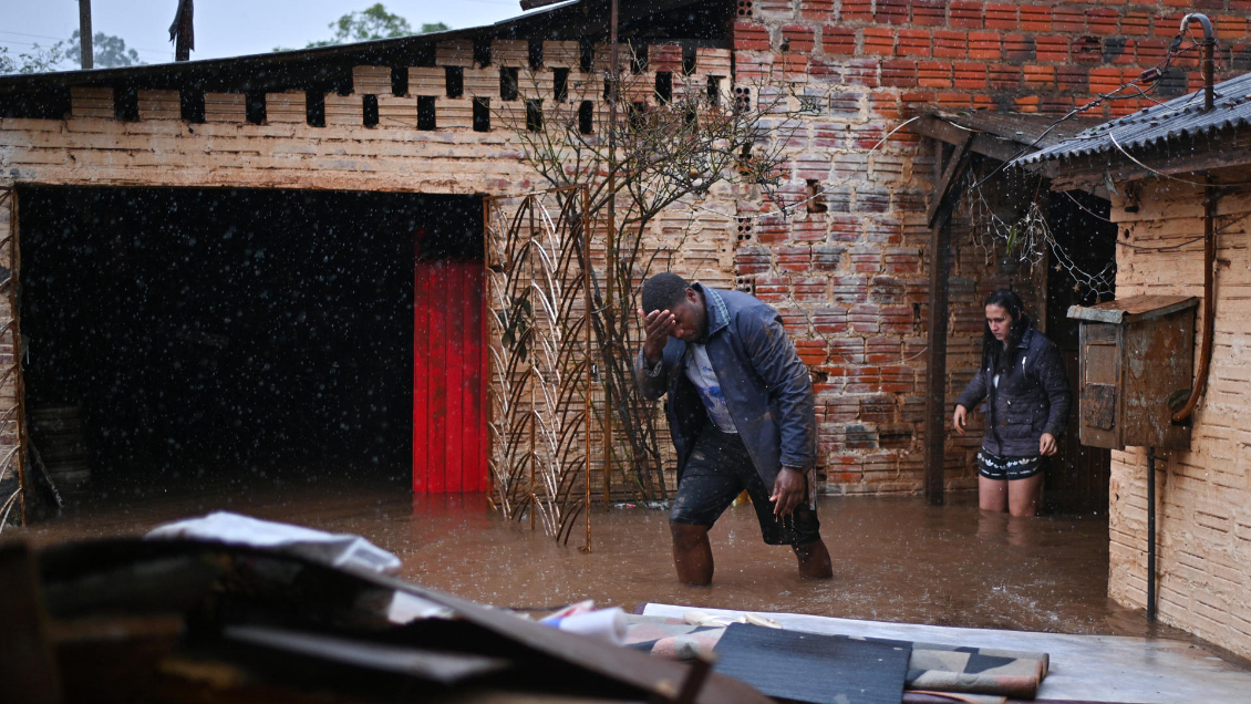 Lluvias se intensifican en el sur de Brasil: Se esperan nuevas crecidas de ríos
