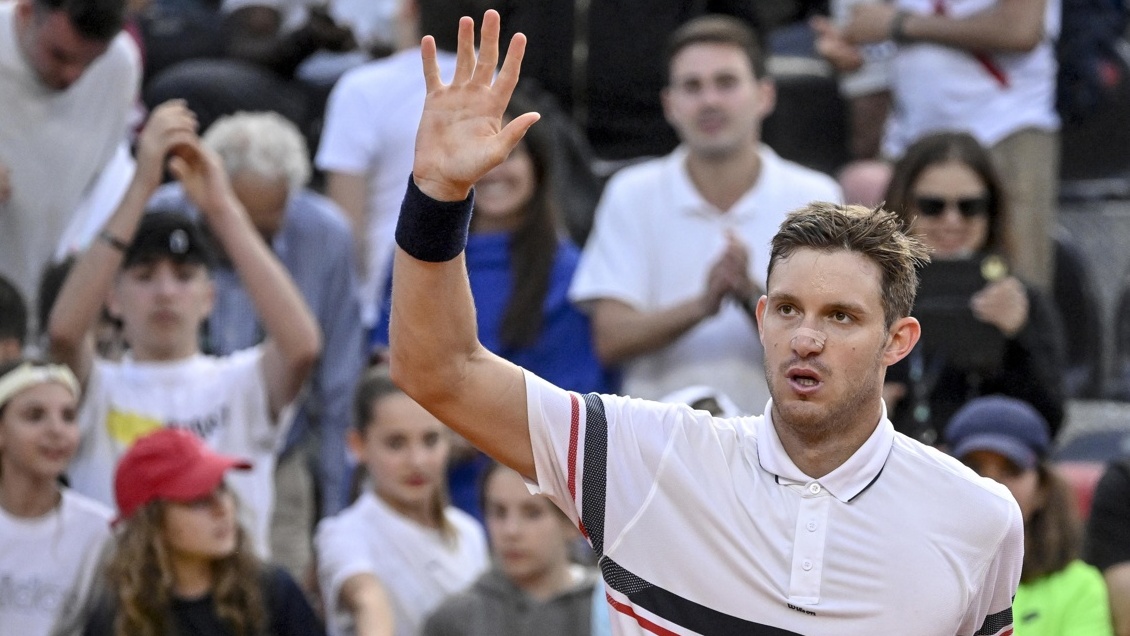 Jarry celebró su victoria en Roma: 