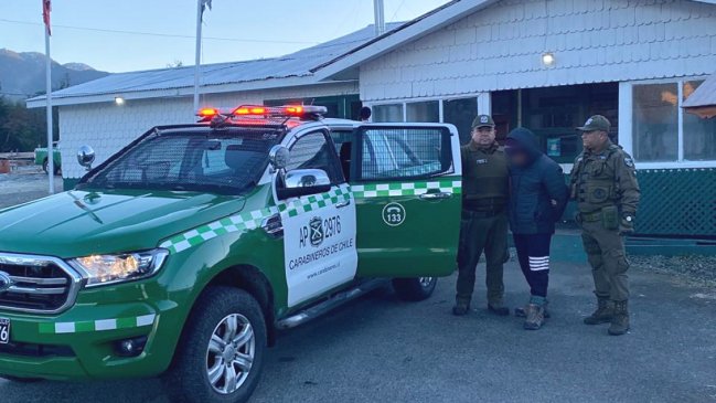 Carabineros detuvo a un sujeto que se encontraba prófugo de la justicia en Hornopirén