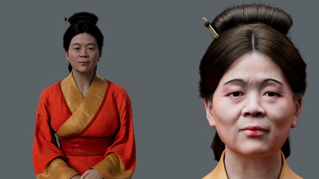 Con IA, museo restauró la apariencia de una mujer de hace 2.200 años en China