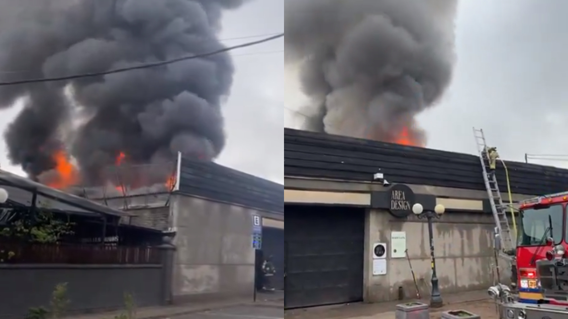 Incendio afectó a local comercial del Barrio Italia