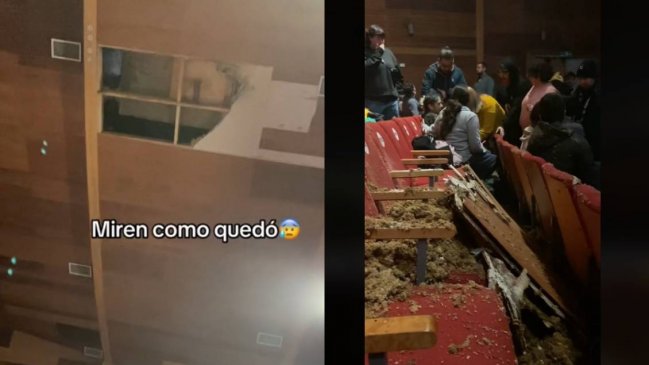   Cae techo durante función en Matucana 100: espectadores critican al recinto 