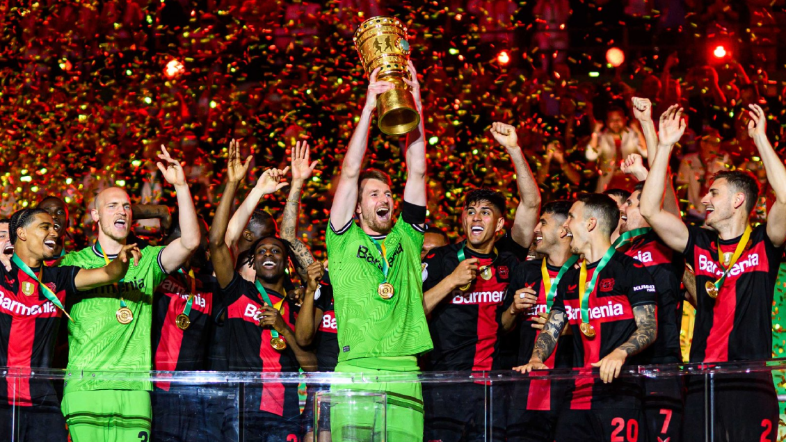 Leverkusen ganó la Copa de Alemania y cerró una temporada invicta en el plano local
