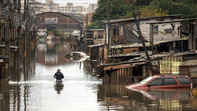  Nuevos temporales agravan las inundaciones en el sur de Brasil  
