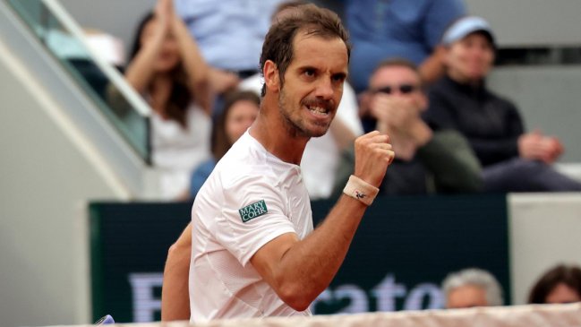 Gasquet superó la primera ronda de Roland Garros a sus casi 38 años