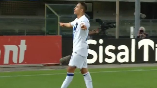  [VIDEO] Definió con un lujo: El golazo anulado a Alexis Sánchez ante Hellas Verona 