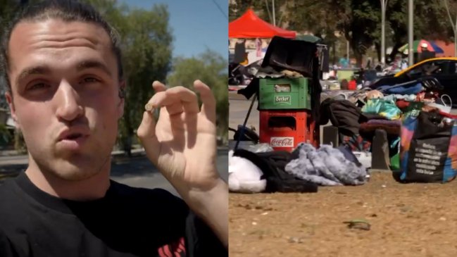  Youtuber vino a Chile a retratar efectos de la pasta base  