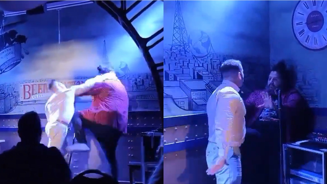 Comediante español fue agredido en pleno show tras inapropiado chiste en redes