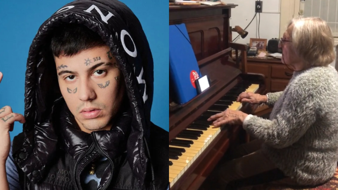 Abuela de 90 años sorprendió tocando canción de Duki en piano