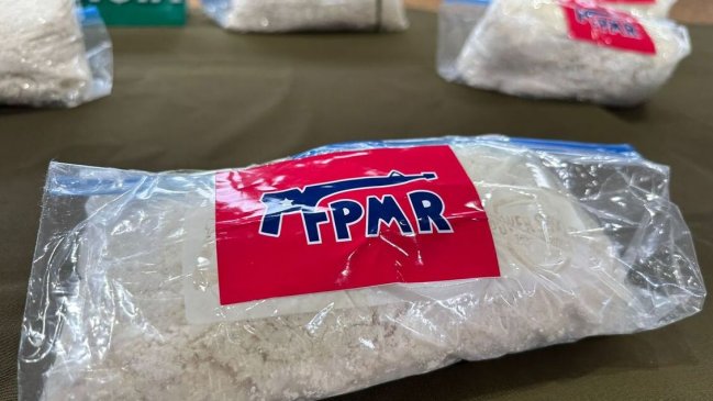 Incautaron más de 70 kilos de droga con logos del FPMR
