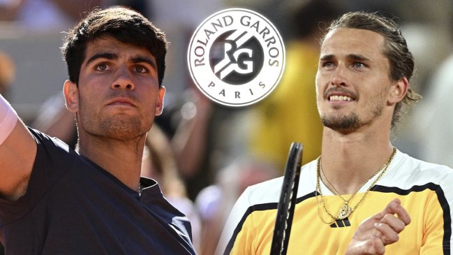   Carlos Alcaraz y Alexander Zverev chocan por su primer título en Roland Garros 