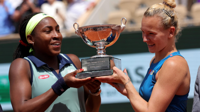   Coco Gauff y Katerina Siniakova se quedaron con el dobles femenino de Roland Garros 