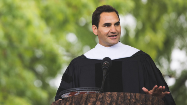   Roger Federer recibió un doctorado honorífico en la Universidad de Dartmouth 