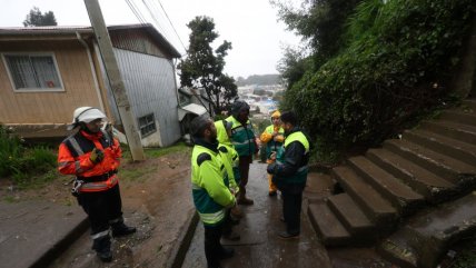   Talcahuano: Evacuaron el Cerro David Fuentes 