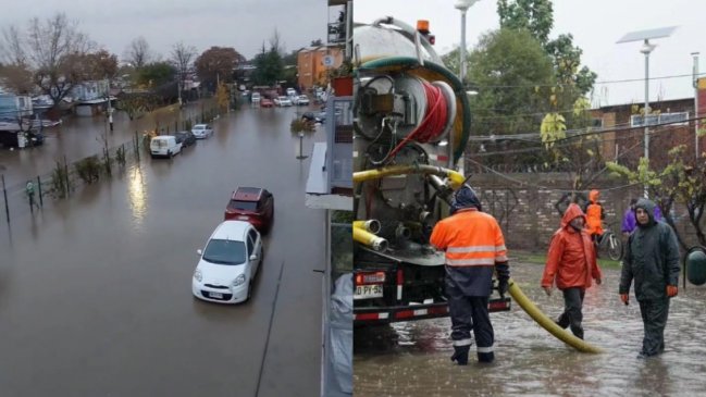 Pudahuel: Viviendas de calle San Juan Valdés se inundaron