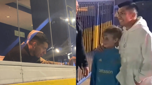   [VIDEO] Gary Medel presenció en La Bombonera el triunfo de Boca sobre Vélez Sarsfield 