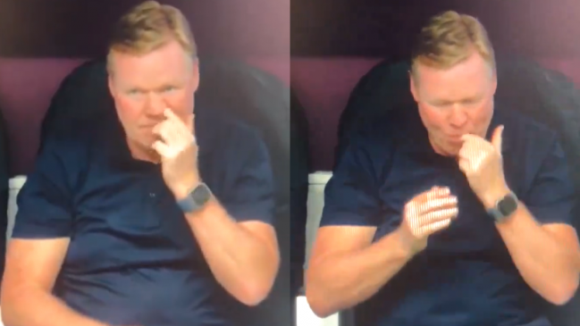 [VIDEO] Ronald Koeman se viralizó por su gesto en la Euro 2024