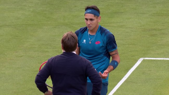 Alejandro Tabilo vio detenido su partido ante Davidovich en pleno tercer set