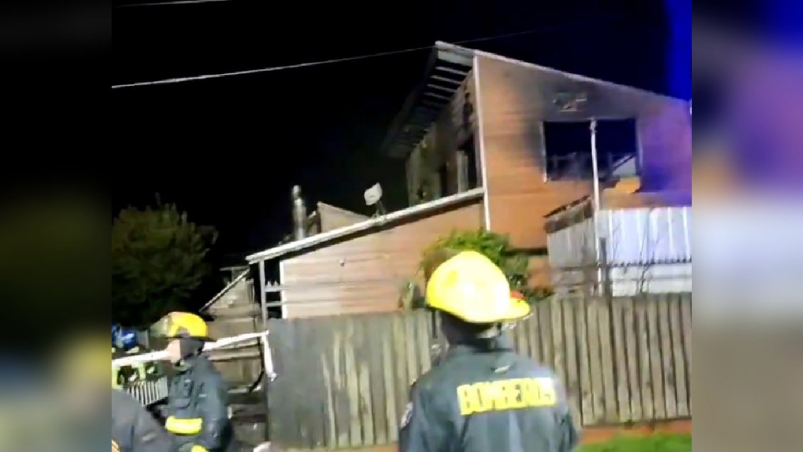 Lanco: Madre e hija murieron al incendiarse su casa