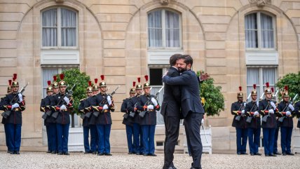   Presidente Boric cerró su gira europea con un almuerzo de trabajo con Macron 
