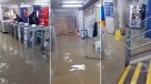 Estación del Metro de Valparaíso resultó inundada por las fuertes lluvias