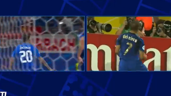   [VIDEO] TV italiana comparó el gol de Zaccagni con histórica diana de Del Piero en el Mundial 2006 