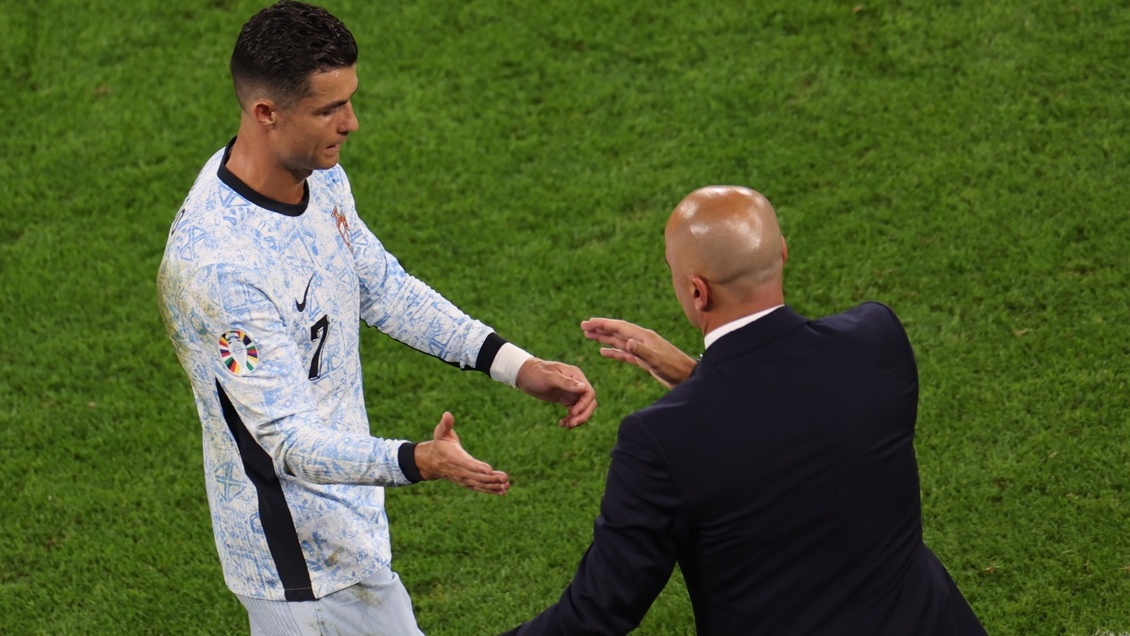 [VIDEO] El enojo de Cristiano Ronaldo tras salir reemplazado ante Georgia