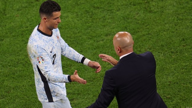  [VIDEO] El enojo de Cristiano Ronaldo tras salir reemplazado ante Georgia  