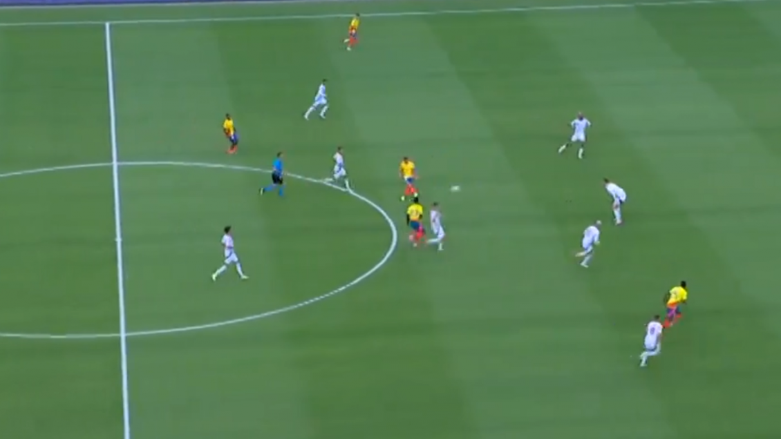 [VIDEO] James Rodríguez brilló con gran asistencia en triunfo de Colombia sobre Costa Rica