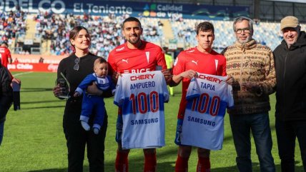   La UC homenajeó a Ampuero, Tapia y Pinares por superar los 100 partidos con el club 