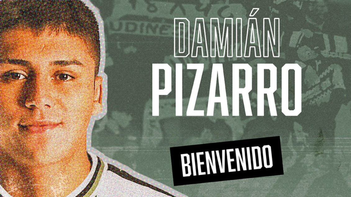 Udinese le dio la bienvenida a Damián Pizarro