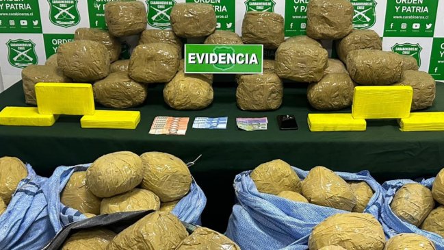  Hombre sorprendido con 186 kilos de droga en Antofagasta quedó en prisión preventiva 