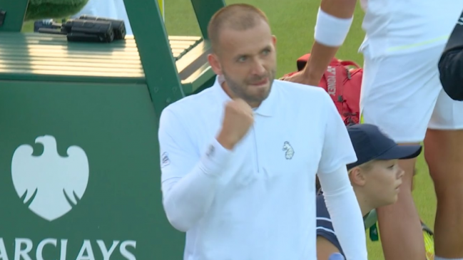  Evans se enojó con la banca de Tabilo y festejó la suspensión de su duelo en Wimbledon 