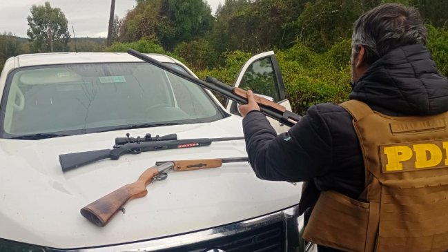   Tres detenidos por porte de armas largas de fuego en San José de la Mariquina 