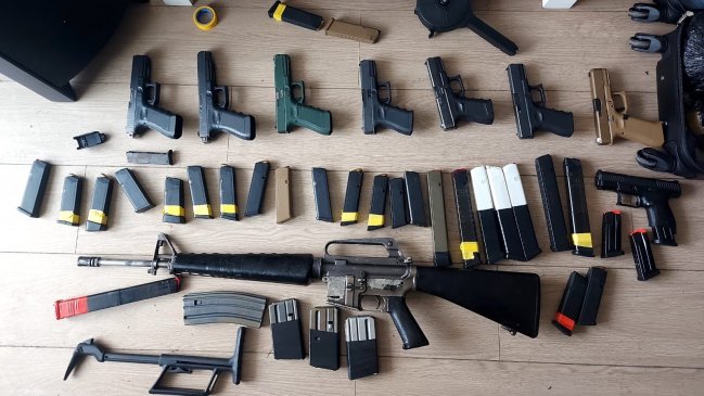  Carabineros incautó gran cantidad de armas en departamento de San Miguel  