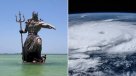 En Yucatán achacan el paso del huracán Beryl a una estatua de Poseidón